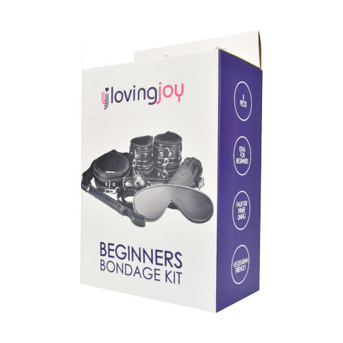 Joy - Beginner’s Bondage Kit Black (8 Piece)