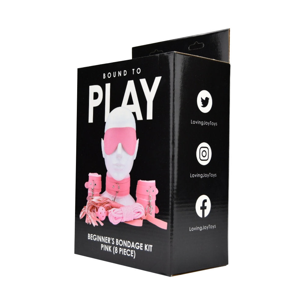 Bound to Play Beginner’s Bondage Kit Pink (8 Piece)